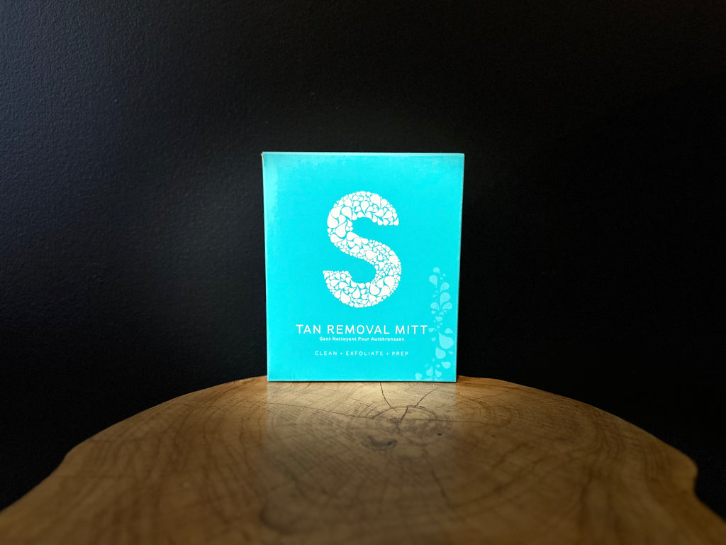 sunescape exfoliating mitt. The best mitt to remove dead skin and prep for a spray tan